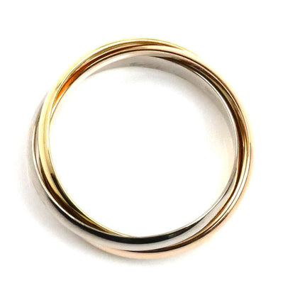 CARTIER カルティエ K18YG イエローゴールド K18PG ピンクゴールド K18WG トリニティ リング・指輪 B4086154 14号 54 5.2g レディース【中古】【美品】