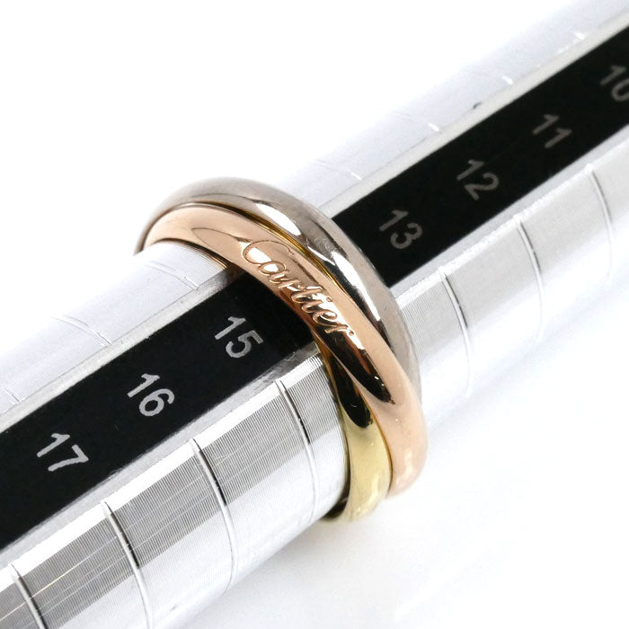CARTIER カルティエ K18YG イエローゴールド K18PG ピンクゴールド K18WG トリニティ リング・指輪 B4086154 14号 54 5.2g レディース【中古】【美品】