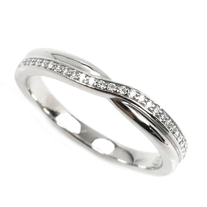 HARRY WINSTON ハリーウィンストン Pt950プラチナ トリスト ワンロウ リング・指輪 WBDPRD1RTST ダイヤモンド 17.5号 5.9g ユニセックス【中古】【美品】