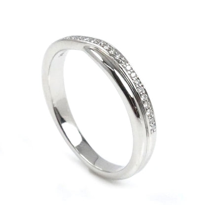 HARRY WINSTON ハリーウィンストン Pt950プラチナ トリスト ワンロウ リング・指輪 WBDPRD1RTST ダイヤモンド 17.5号 5.9g ユニセックス【中古】【美品】