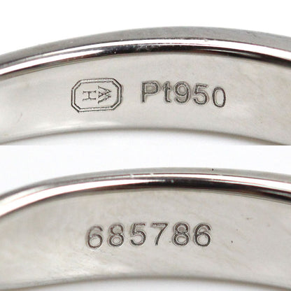 HARRY WINSTON ハリーウィンストン Pt950プラチナ トリスト ワンロウ リング・指輪 WBDPRD1RTST ダイヤモンド 17.5号 5.9g ユニセックス【中古】【美品】