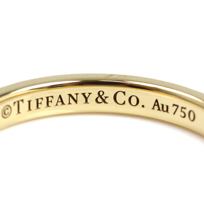 TIFFANY&Co. ティファニー K18YG イエローゴールド トゥルー バンド リング・指輪 ダイヤモンド 16.5号 3.8g レディース【中古】【美品】