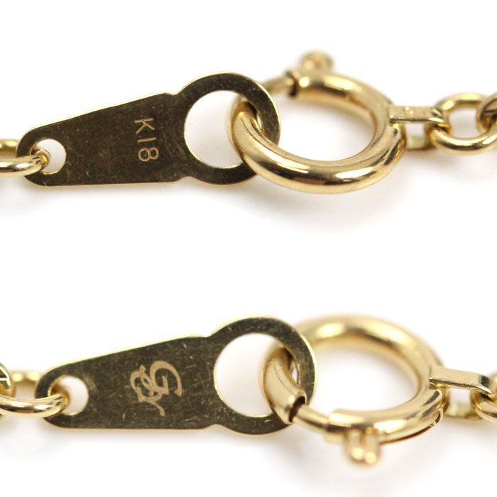 ゆきざき K18YG イエローゴールド ルペティットマン L ネックレス J310742 ダイヤモンド0.50ct 8.4g 50cm ユニセックス【中古】