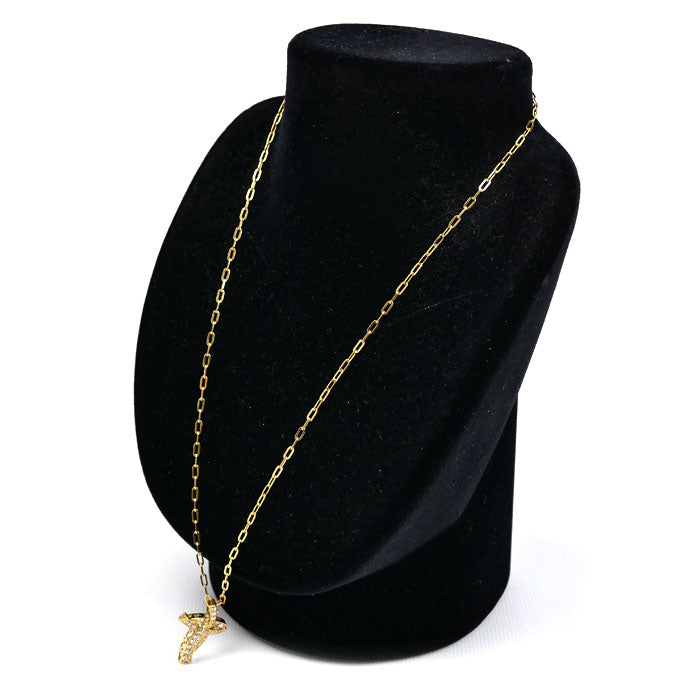 ゆきざき K18YG イエローゴールド ルペティットマン L ネックレス J310742 ダイヤモンド0.50ct 8.4g 50cm ユニセックス【中古】