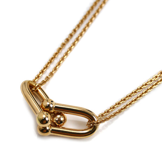 TIFFANY&Co. ティファニー K18PG ピンクゴールド ハードウェア ダブル リンク ラージ ネックレス 63982326 13.4g 40cm レディース【中古】【美品】