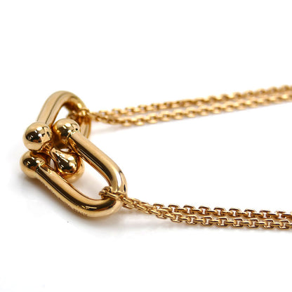 TIFFANY&Co. ティファニー K18PG ピンクゴールド ハードウェア ダブル リンク ラージ ネックレス 63982326 13.4g 40cm レディース【中古】【美品】