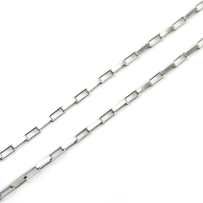 UNOAERRE ウノアエレ K18WG ホワイトゴールド クロス/マリア ネックレス 小豆 7.2g 45cm カットアズキ ユニセックス【中古】