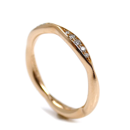 CHANEL シャネル K18PG ピンクゴールド カメリア リング・指輪 J10836 ダイヤモンド 8号 48 2.4g レディース【中古】【美品】