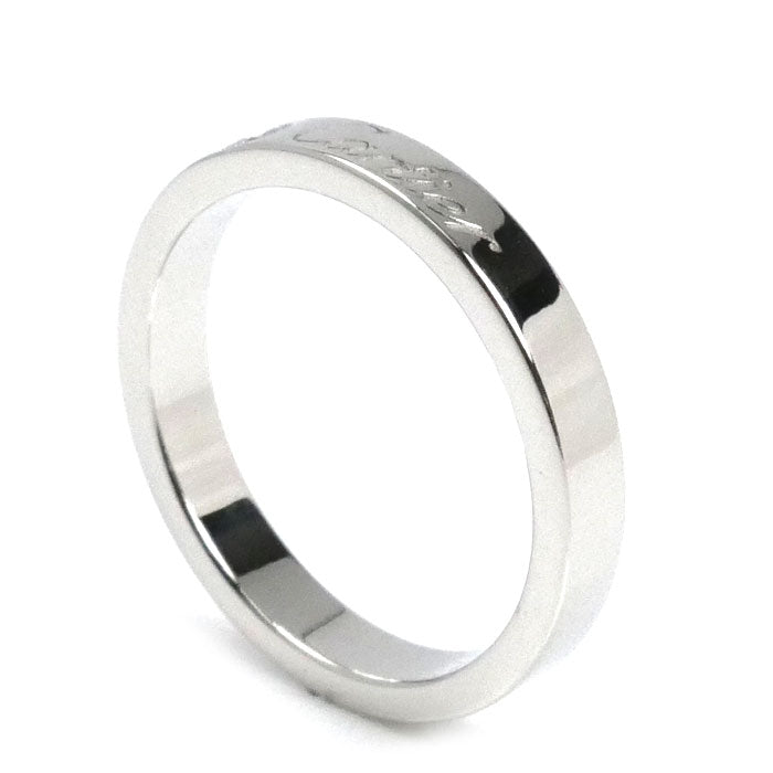 CARTIER カルティエ Pt950プラチナ エングレーブド リング・指輪 B4051351 ダイヤモンド 11号 51 5.1g レディース【中古】【美品】