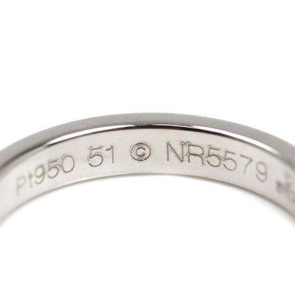 CARTIER カルティエ Pt950プラチナ エングレーブド リング・指輪 B4051351 ダイヤモンド 11号 51 5.1g レディース【中古】【美品】