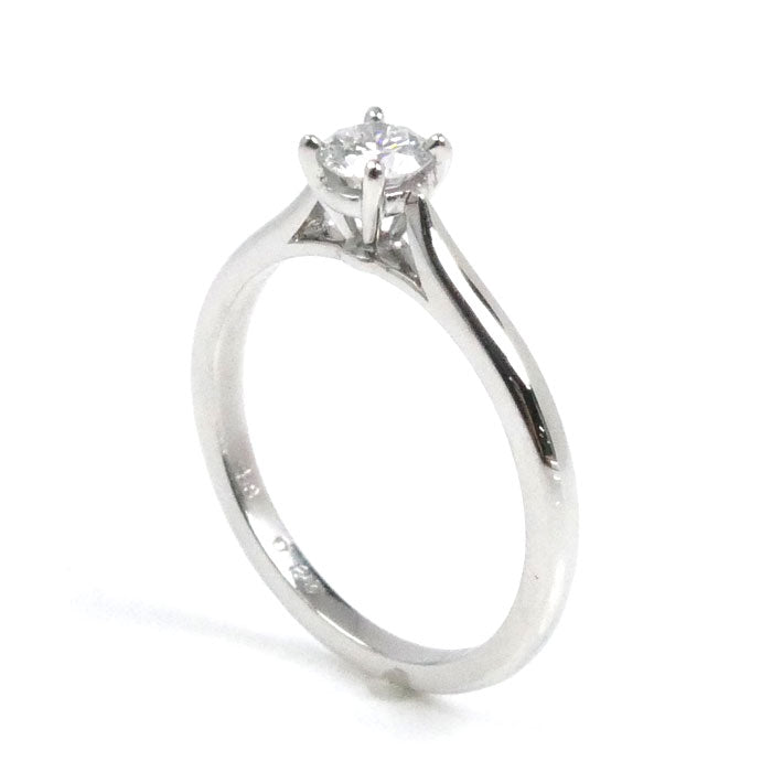 CARTIER カルティエ Pt950プラチナ ソリテール リング・指輪 N4135948 ダイヤモンド0.23ct 8号 48 2.7g レディース【中古】【美品】
