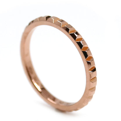 Boucheron ブシュロン K18PG ピンクゴールド キャトル クルドパリ スモール リング・指輪 JAL01164 10号 50 2.0g レディース【中古】