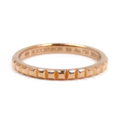 Boucheron ブシュロン K18PG ピンクゴールド キャトル クルドパリ スモール リング・指輪 JAL01164 10号 50 2.0g レディース【中古】
