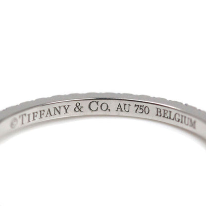 TIFFANY&Co. ティファニー K18WG ホワイトゴールド サファイア Tワイヤーバンド リング・指輪 サファイア 6.5号 1.2g レディース【中古】【美品】