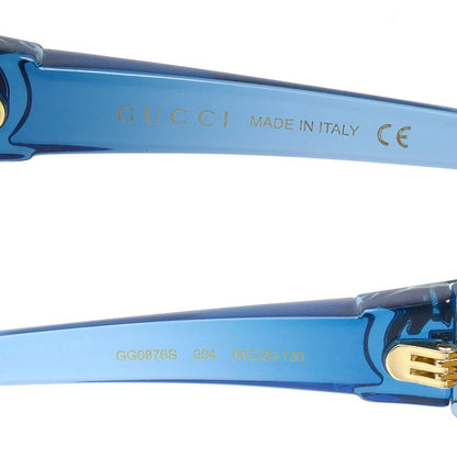 GUCCI グッチ サングラス ブラウン ブルー GG0876S 004 60□20-130 レディース【中古】