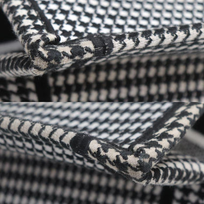 Dior ディオール ブックトート ミディアム トートバッグ ホワイト/ブラック M1296ZTQT_M911 千鳥格子 レディース【中古】