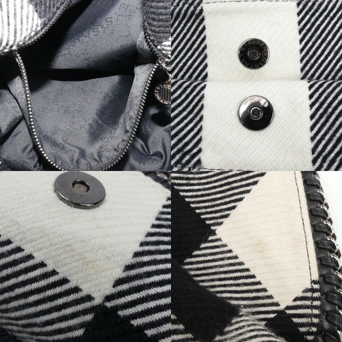 Stella McCartney ステラマッカートニー ファラベラ ショルダーバッグ ブラック/ホワイト 234387 W8056 レディース【中古】
