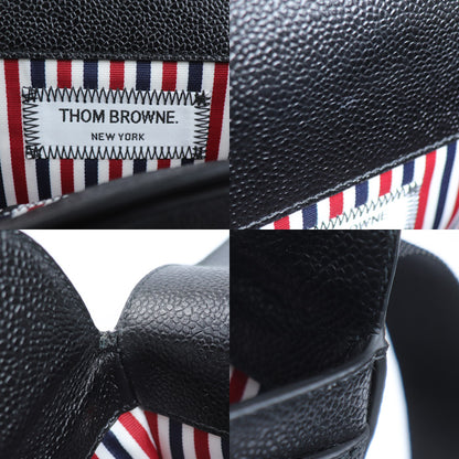 THOM BROWNE トムブラウン ペブルグレイン リポーター ショルダーバッグ ブラック MAG143B-00198-001 メンズ【中古】【極美品】