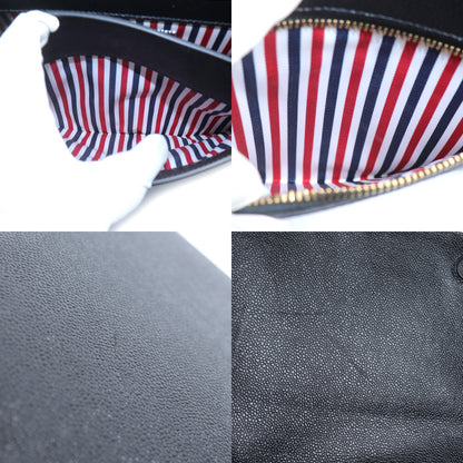 THOM BROWNE トムブラウン ペブルグレイン リポーター ショルダーバッグ ブラック MAG143B-00198-001 メンズ【中古】【極美品】