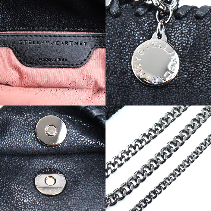Stella McCartney ステラマッカートニー ファラベラ ミニ トート 2Wayショルダーバッグ ブラック 371223 W9132 1000 レディース【中古】