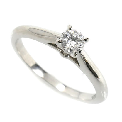 CARTIER カルティエ Pt950プラチナ ソリテール リング・指輪 ダイヤモンド0.18ct 9号 49 3.2g レディース【中古】【美品】