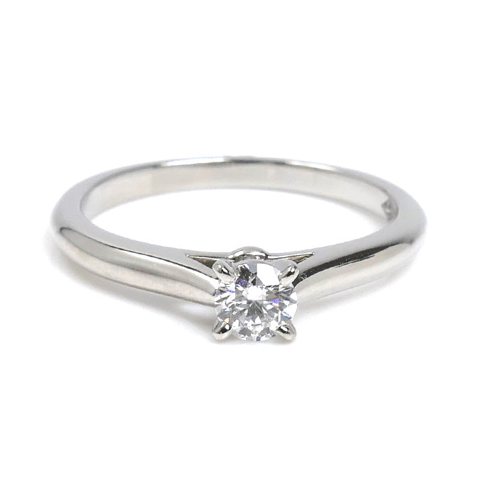 CARTIER カルティエ Pt950プラチナ ソリテール リング・指輪 ダイヤモンド0.18ct 9号 49 3.2g レディース【中古】【美品】