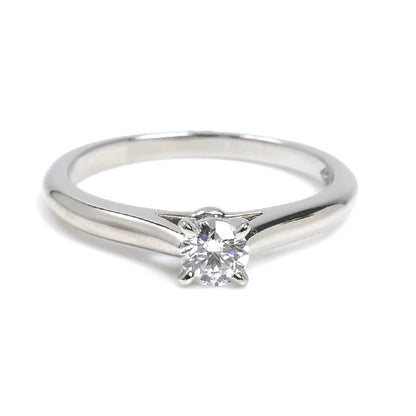 CARTIER カルティエ Pt950プラチナ ソリテール リング・指輪 ダイヤモンド0.18ct 9号 49 3.2g レディース【中古】【美品】