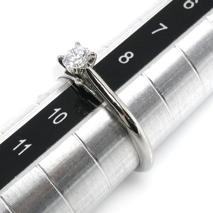 CARTIER カルティエ Pt950プラチナ ソリテール リング・指輪 ダイヤモンド0.18ct 9号 49 3.2g レディース【中古】【美品】