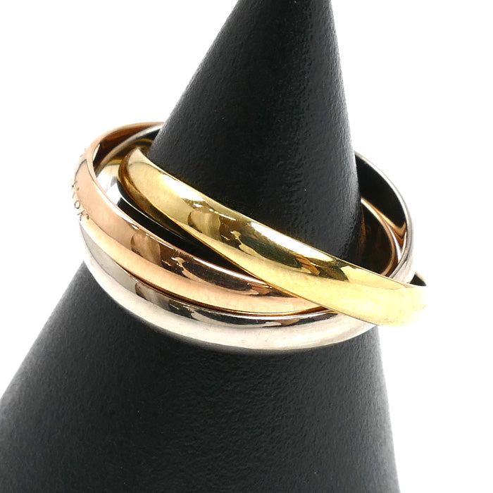 CARTIER カルティエ K18PG ピンクゴールド K18YG イエローゴールド K18WG トリニティ SM リング・指輪 B4086152 12号 52 4.9g レディース【中古】【美品】