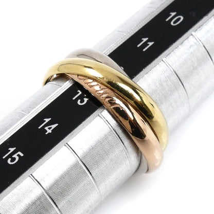 CARTIER カルティエ K18PG ピンクゴールド K18YG イエローゴールド K18WG トリニティ SM リング・指輪 B4086152 12号 52 4.9g レディース【中古】【美品】