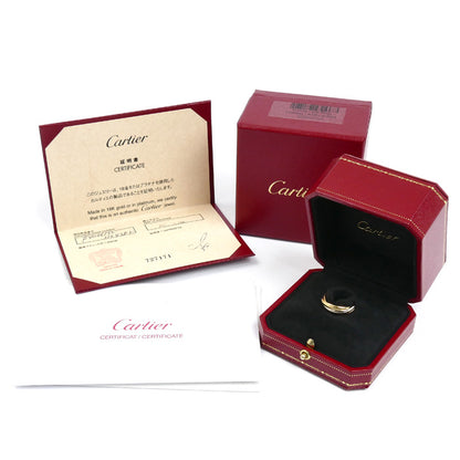 CARTIER カルティエ K18PG ピンクゴールド K18YG イエローゴールド K18WG トリニティ SM リング・指輪 B4086152 12号 52 4.9g レディース【中古】【美品】