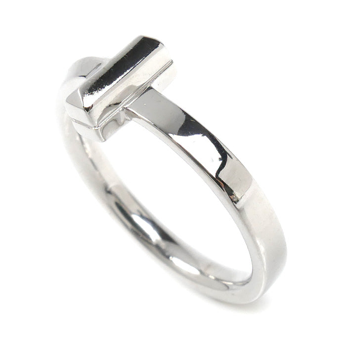 TIFFANY&Co. ティファニー K18WG ホワイトゴールド Tワン リング・指輪 69278159 9号 4.3g レディース【中古】【美品】