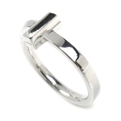 TIFFANY&Co. ティファニー K18WG ホワイトゴールド Tワン リング・指輪 69278159 9号 4.3g レディース【中古】【美品】