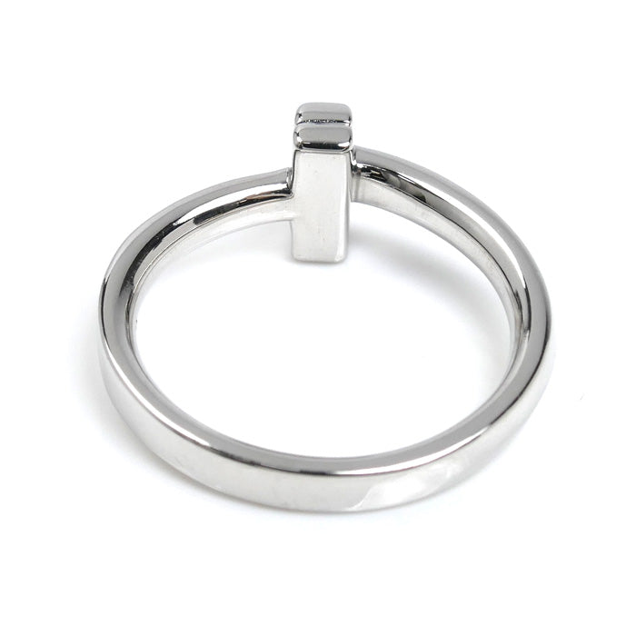 TIFFANY&Co. ティファニー K18WG ホワイトゴールド Tワン リング・指輪 69278159 9号 4.3g レディース【中古】【美品】