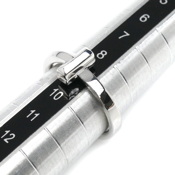 TIFFANY&Co. ティファニー K18WG ホワイトゴールド Tワン リング・指輪 69278159 9号 4.3g レディース【中古】【美品】