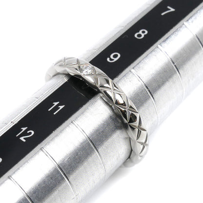 CHANEL シャネル Pt950プラチナ ココ クラッシュ スモール 1Pダイヤ リング・指輪 J11354 ダイヤモンド 9.5号 50 4.1g レディース【中古】【美品】