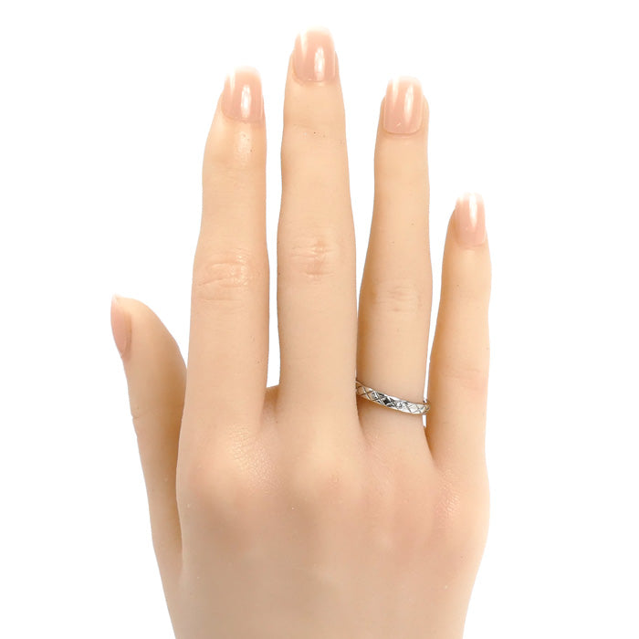 CHANEL シャネル Pt950プラチナ ココ クラッシュ スモール 1Pダイヤ リング・指輪 J11354 ダイヤモンド 9.5号 50 4.1g レディース【中古】【美品】