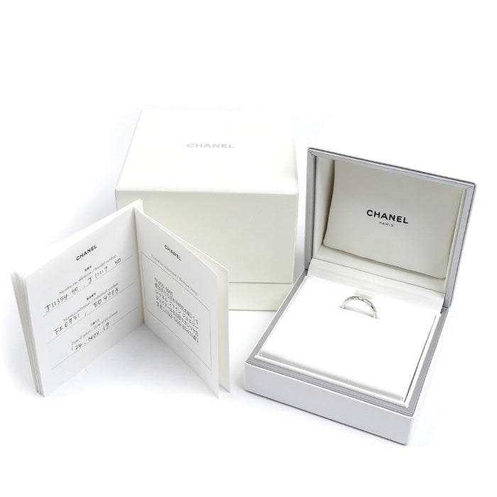 CHANEL シャネル Pt950プラチナ ココ クラッシュ スモール 1Pダイヤ リング・指輪 J11354 ダイヤモンド 9.5号 50 4.1g レディース【中古】【美品】