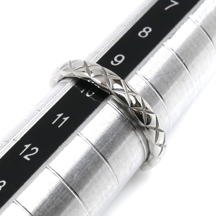 CHANEL シャネル Pt950プラチナ ココ クラッシュ スモール リング・指輪 J11117 9.5号 50 4.1g レディース【中古】【美品】