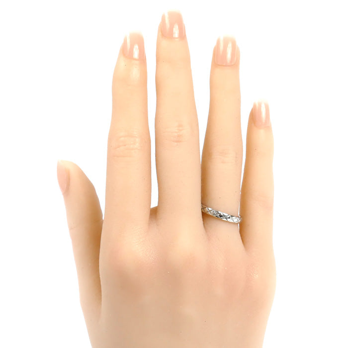 CHANEL シャネル Pt950プラチナ ココ クラッシュ スモール リング・指輪 J11117 9.5号 50 4.1g レディース【中古】【美品】
