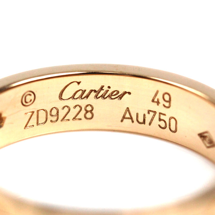 CARTIER カルティエ K18PG ピンクゴールド ミニラブ 1Pダイヤ リング・指輪 B4050749 ダイヤモンド 9号 49 4.2g レディース【中古】