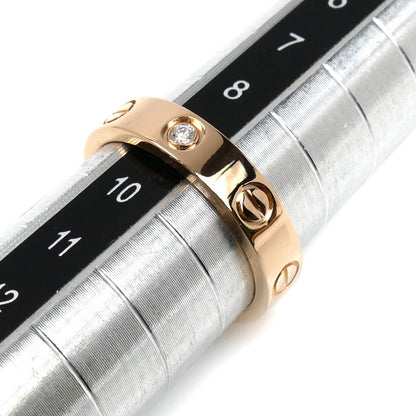 CARTIER カルティエ K18PG ピンクゴールド ミニラブ 1Pダイヤ リング・指輪 B4050749 ダイヤモンド 9号 49 4.2g レディース【中古】
