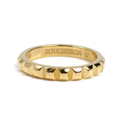 Boucheron ブシュロン K18YG イエローゴールド キャトル クルドパリ ミディアム リング・指輪 JAL00008 7号 47 3.2g レディース【中古】【美品】