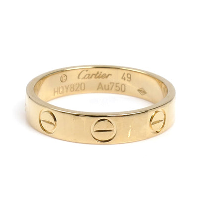 CARTIER カルティエ K18YG イエローゴールド ミニラブ リング・指輪 B4085049 9号 49 2.9g レディース【中古】【美品】