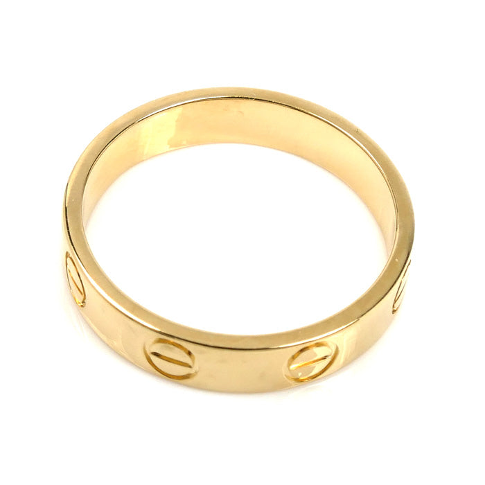 CARTIER カルティエ K18YG イエローゴールド ミニラブ リング・指輪 B4085049 9号 49 2.9g レディース【中古】【美品】