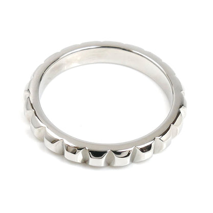 Boucheron ブシュロン Pt950プラチナ キャトル クルドパリ ミディアム リング・指輪 JAL00109 6号 46 4.0g レディース【中古】【美品】