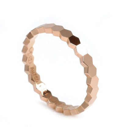 Chaumet ショーメ K18PG ピンクゴールド ビーマイラブ ハニカム リング・指輪 081931 9号 49 1.8g レディース【中古】【美品】