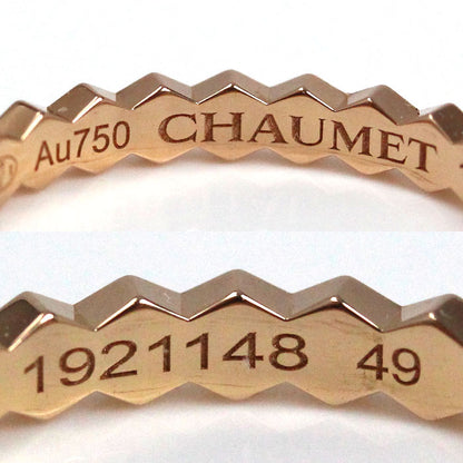 Chaumet ショーメ K18PG ピンクゴールド ビーマイラブ ハニカム リング・指輪 081931 9号 49 1.8g レディース【中古】【美品】