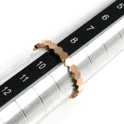 Chaumet ショーメ K18PG ピンクゴールド ビーマイラブ ハニカム リング・指輪 081931 9号 49 1.8g レディース【中古】【美品】