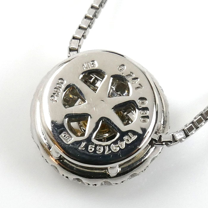 KASHIKEY Pt900プラチナ Pt850プラチナ K18 カシケイ モア ネックレス ダイヤモンド0.747ct/0.30ct 7.1g ～45cm フリーチェーン レディース【中古】